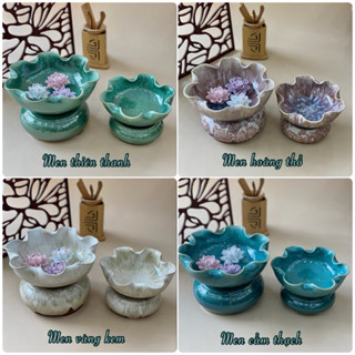 Bát Thả Hoa Minh Đường Tụ Thuỷ Kèm Đế Đi Cùng