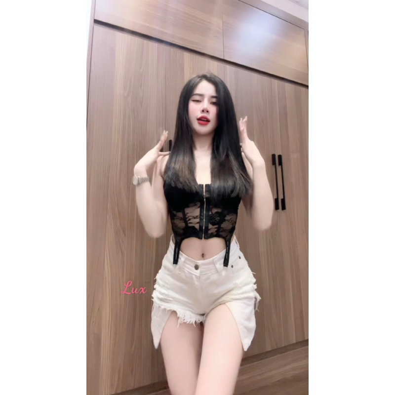 Áo bra ren có thun sau lưng