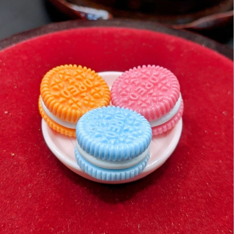 Đĩa Bánh OREO mini Trang Trí Bàn Làm Việc Bàn Thờ Mini