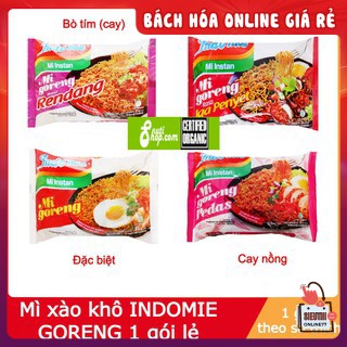 [HN] Combo 5 gói mì trộn indomie mix đều vị, mì xào Mi Goreng date mới