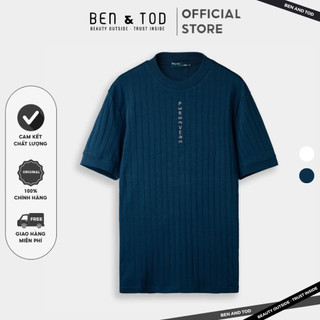 Áo Thun BEN & TOD CS1210BB110 thêu chữ thoải mái co giãn năng động mới mẻ