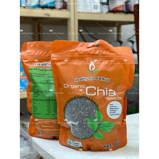 Hạt chia hữu cơ Healthy Food & Nuts Organic Chia Seed 500g của Úc.