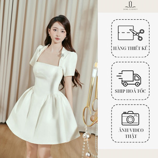 JANGCLOSET - Váy thiết kế nữ dự tiệc dáng ngắn nhún bồng sang trọng ( Bonita dress)
