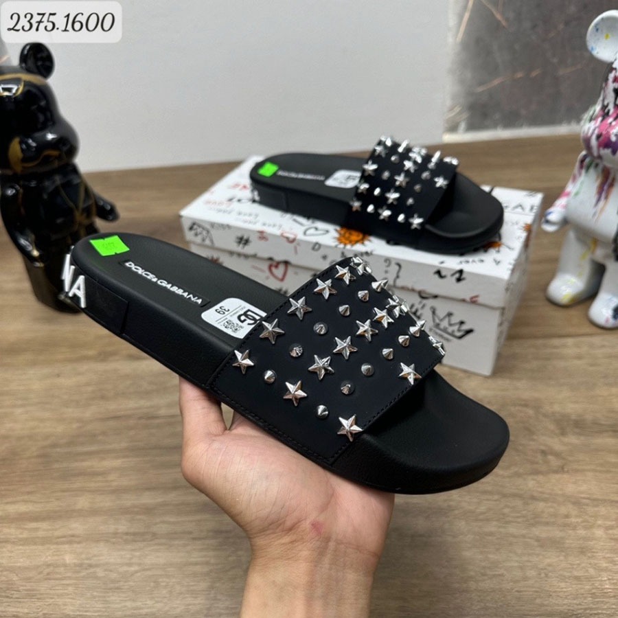 Dép Đinh Sao DG Hàng Fullbox, Quai Da Đế Cao Su Đúc Nguyên Khối Siêu Bền Đủ Size 37-43