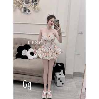 Set váy cúp hoa