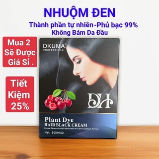 Kem Nhuộm Tóc Màu Đen DKUMA ORGANIC 500ml