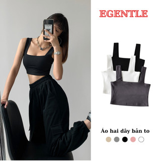 Áo 2 dây bản to có mút ngực, áo 2 dây basic dễ phối đồ egentlehanoi