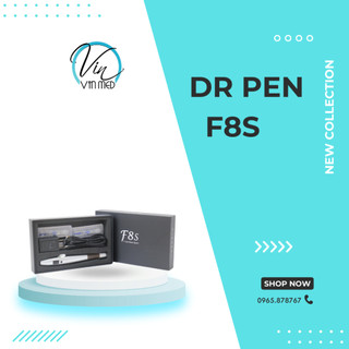 Máy phi kim Dr pen F8S tích điện | Máy cấy tảo, cấy phấn, máy cấy tinh chất F8S cao cấp