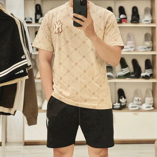 (HÀNG XUẤT XỊN) Áo & Quần be monogram LƯỚI M/L/B  SIZE S M L, FULL-TAG-CODE