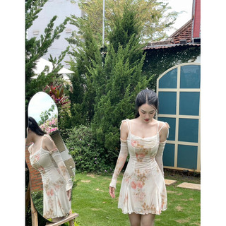 MARGOT DRESS - Váy hoa tay dài - SOLID