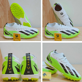 Giày đá bóng sân cỏ nhân tạo giá rẻ Messi X Crazyfast Xanh