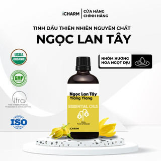 Tinh dầu ngọc lan tây xông phòng 50ml, 100ml iCHARM - Tinh dầu thiên nhiên nguyên chất