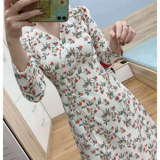 Váy nhung quả mọng S