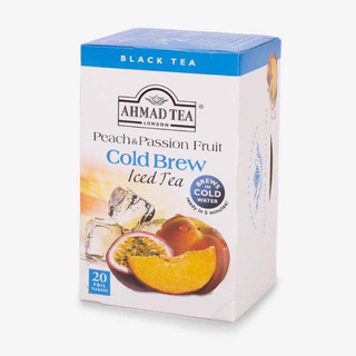 Trà đen đào & chanh dây pha lạnh ahmad 42g/20túi lọc có bao thiếc