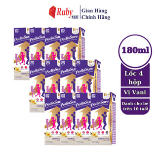 [Date T11/25] Combo 3 lốc sữa bột pha sẵn Pediasure 10+ Cho Trẻ Từ 10 Tuổi 180ml/Hộp