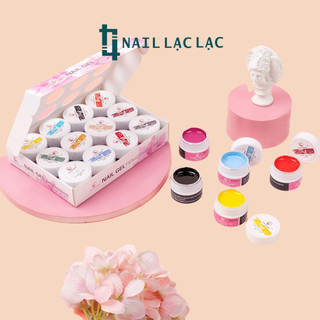 Set gel vẽ Fengshangmei chính hãng - gel vẽ nổi chất đậm đặc 12 màu Nail sỉ Lạc Lạc