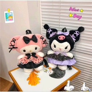  Ba lô đeo vai cho bé gái hoạt hình kuromi my melody mặc váy dễ thương 