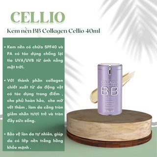 Kem nền BB Cream Collagen Cellio