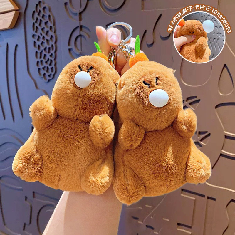 [HOT] MÓC KHOÁ CAPY BARA THỔI BÓNG THƠM MÙI KẸO