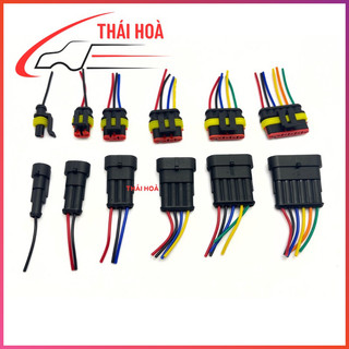 Giắc nối dây đực và cái 1 chân 2 chân 3 chân 4 chân 5 chân 6 chân