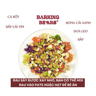 Mix Rau Củ Xay Nhỏ Sấy Khô Barking Bears Cho Chó Mèo