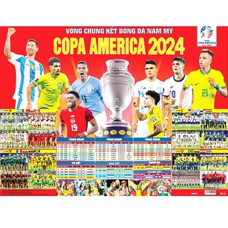Lịch Thi Đấu Copa America 2024 - Tặng Kèm Lịch Bỏ Túi Chung Kết EURO 2024 ]
