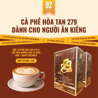 Cà phê cho người ăn kiêng 279 hỗ trợ giảm cân và cân bằng đường huyết, cà phê hoà tan cho người tiểu đường