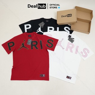 Áo thun jordan paris psg in big logo kỹ thuật số form oversize