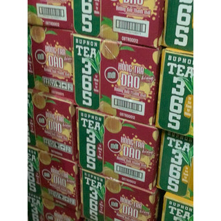 Thùng trà bup non tea 365 vị hồng trà đào / chanh xả / mật ong 24 chai x 500mlị