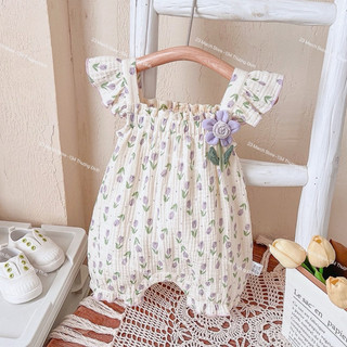 Body đùi 2 dây hoa tulip siêu xinh cho bé hàng QC