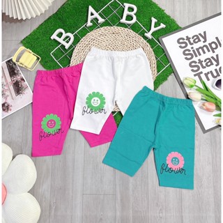 Quần Legging Lửng Bé Gái Cotton SG Loại 1 Co Giãn Mềm Mát 9-20kg