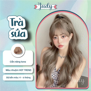 Thuốc nhuộm tóc màu Trà sữa hot trend + tặng kèm oxy trợ nhuộm |Judyhairs tự nhuộm tóc tại nhà dễ dàng