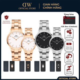 Đồng hồ nam nữ daniel welington iconic link silver rosegold / black white - daniel watch vietnam.