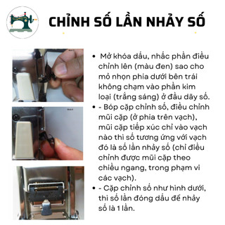 Dấu số nhảy tự động Deli số 8