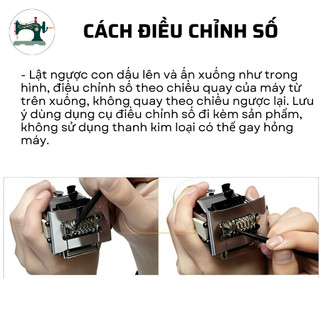 Dấu số nhảy tự động Deli số 8