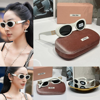 Kính MM mắt mèo trắng