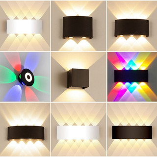 Đèn hắt tường led 2 đầu trang trí gắn treo tường chống nước ip 66