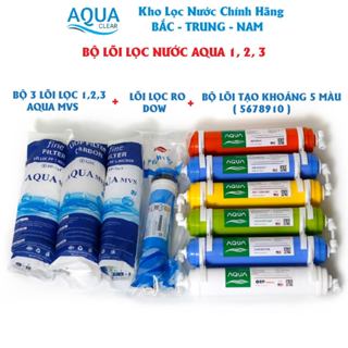 Bộ lõi lọc nước từ 1-10 AQUA chính hãng sử dụng tất cả các máy lọc nước kangaroo, Karofi, sunhouse...