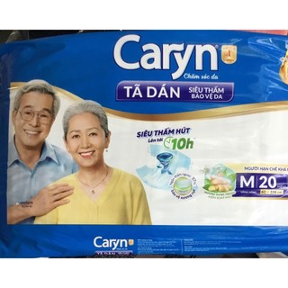 1 gói tã dán caryn m20 siêu thấm - date luôn mới