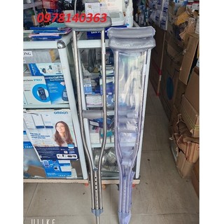 Nạng inox cao cấp có đệm lót nách chống đau
