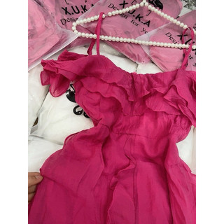váy maxi hồng 2s bèo