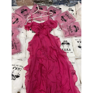 váy maxi hồng 2s bèo