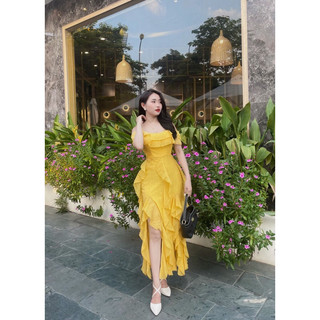 váy maxi hồng 2s bèo
