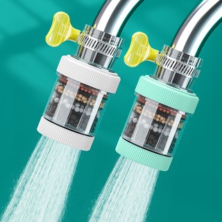 Vòi Lọc Nước Nhiều Lớp lọc tặng kèm 1 hộp 10 miếng thay locj Tiện Dụng° Đầu Lọc Gắn Vòi Nước Chống Bắn Tung Tóe
