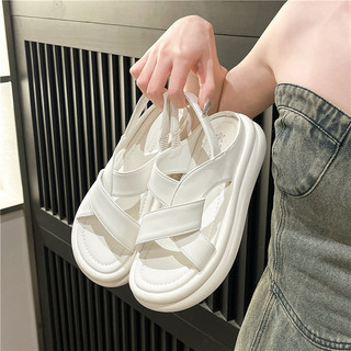  Sandal JENNI thời trang bo chéo chân ( Chân Gầy Lùi Size)