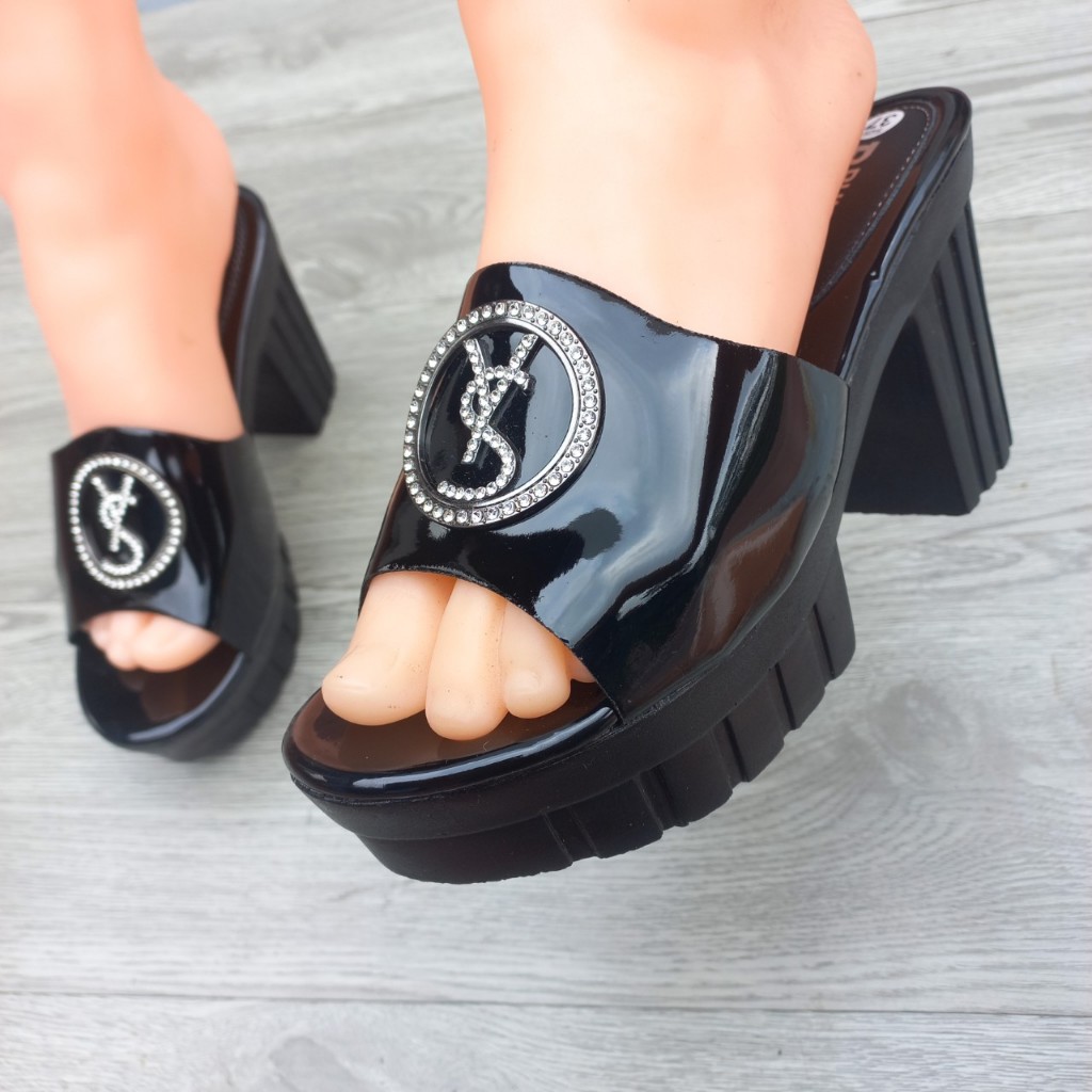 Dép 9cm Đế Kẻ Đen Siêu Sang Cực Đẹp