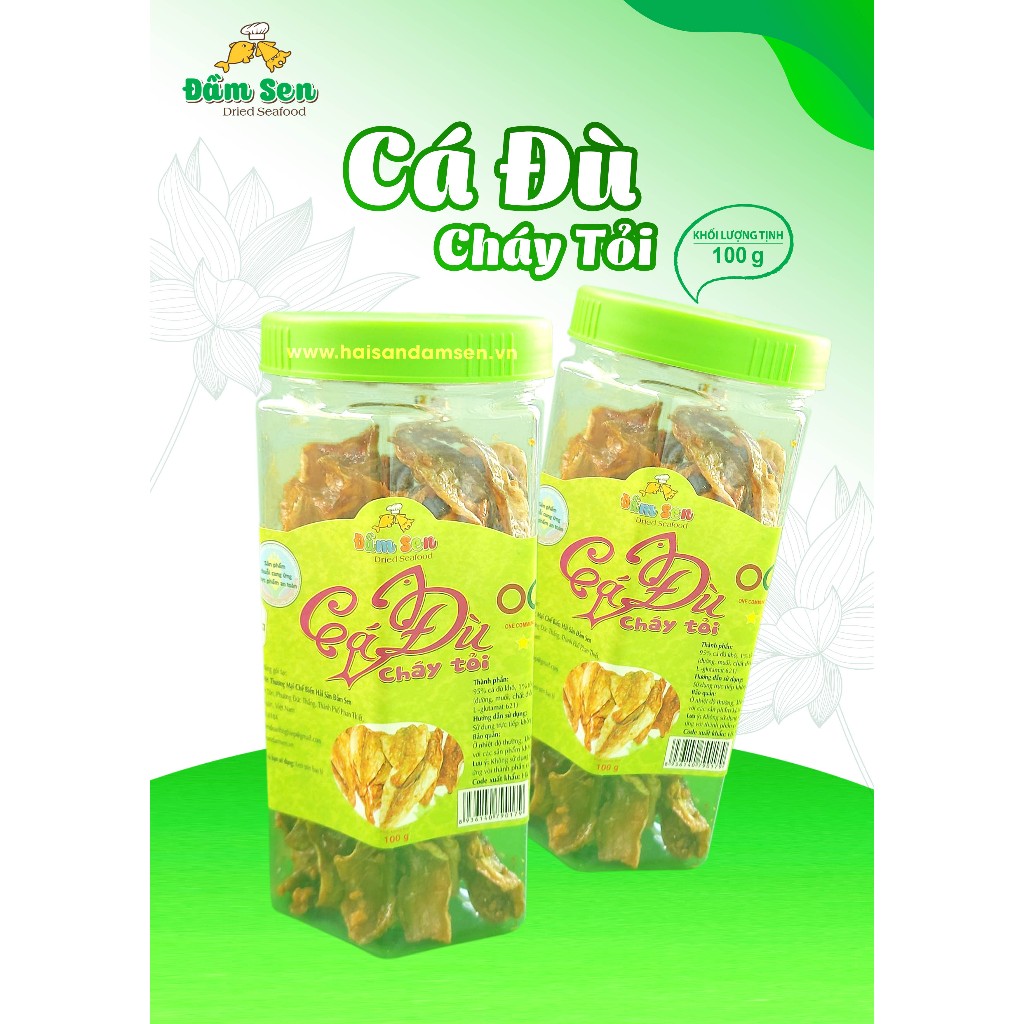 Cá đù cháy tỏi Đầm Sen - 100g