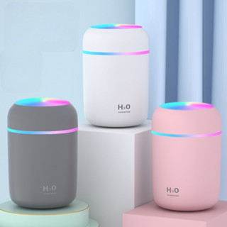 Máy Phun Sương Tạo Ẩm Tấm Thị Humidifier H2O 300ML Máy XôngTinh Dầu Thơm Mát Phòng Xua Đuổi Muỗi