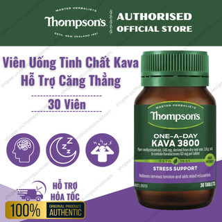 Viên Uống Chiết Xuất Kava - Hỗ Trợ Căng Thẳng Áp Lực - Thompson's Kava 3800mg - 30 Viên