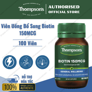 Viên Uống Bổ Sung Biotin 150MCG - Thompson's Biotin 150MCG - 100 Viên